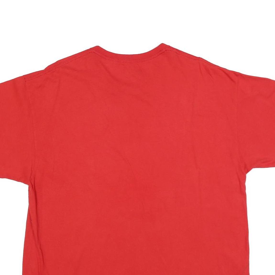 NFL Mens Red Chiefs Football Graphic T-Shirt XL Short Sleeve Crew Neck