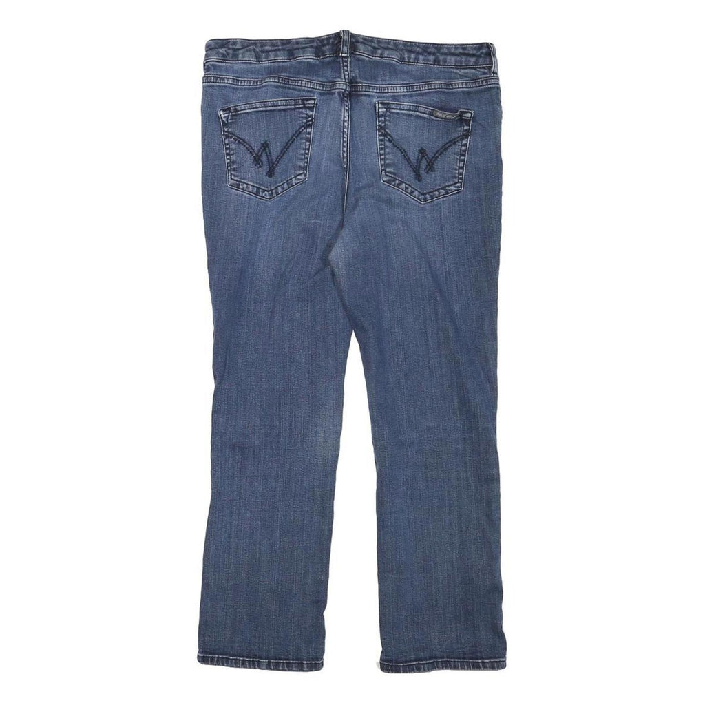 WHITE STUFF Womens Slim Fit Blue Denim Jeans W30 L24 Embroidered Pocket Detail