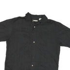 BATIK BAY Mens Black Polyester Blend Shirt L Short Sleeve Button Casual