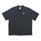NIKE Womens Black Polo Shirt S Cotton Short Sleeve Classic Logo