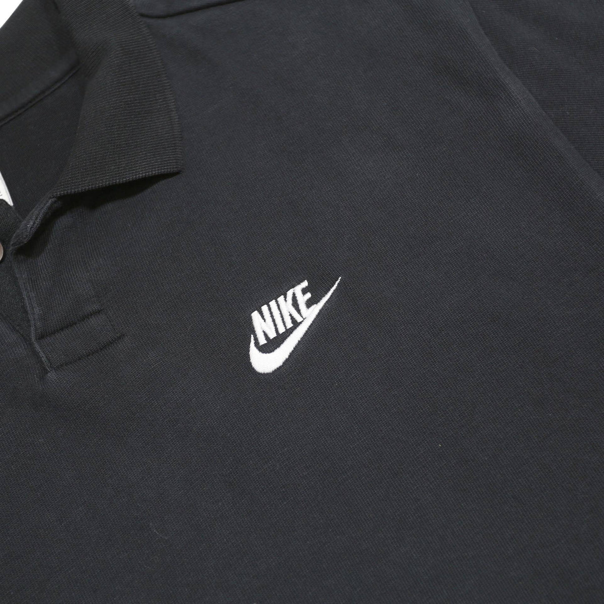 NIKE Womens Black Polo Shirt S Cotton Short Sleeve Classic Logo