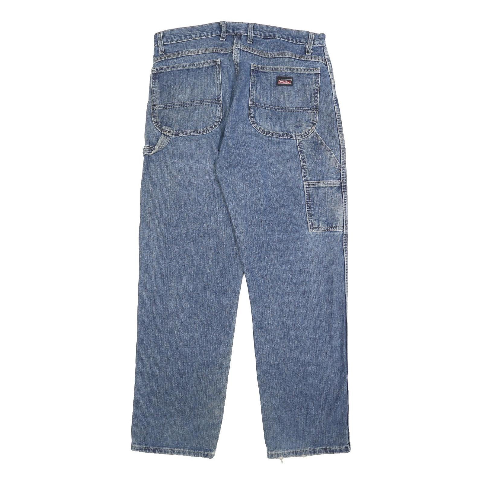 DIESEL Mens Blue Regular Fit Straight Denim Rinse W34 L32 Workwear Jeans