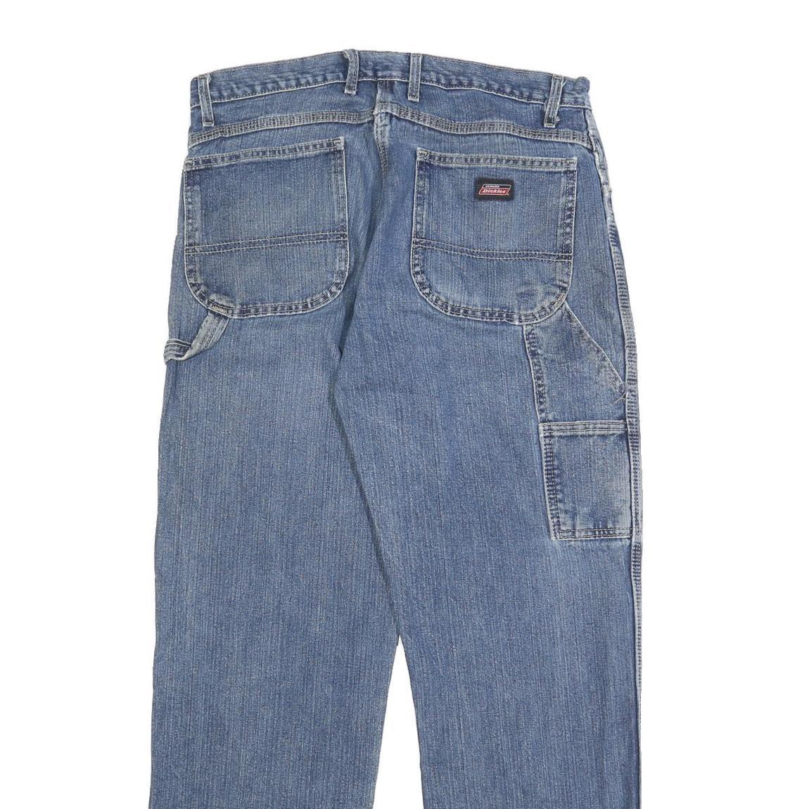 DIESEL Mens Blue Regular Fit Straight Denim Rinse W34 L32 Workwear Jeans