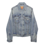 LEVI'S Mens Blue Denim Jacket S Cotton Classic Button Closure Casual