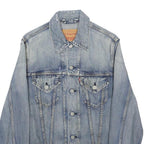 LEVI'S Mens Blue Denim Jacket S Cotton Classic Button Closure Casual