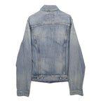 LEVI'S Mens Blue Denim Jacket S Cotton Classic Button Closure Casual