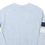FILA Mens Light Blue & Navy Blue & White Sweatshirt Crew Neck S Fila Logo