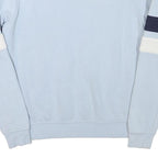 FILA Mens Light Blue & Navy Blue & White Sweatshirt Crew Neck S Fila Logo
