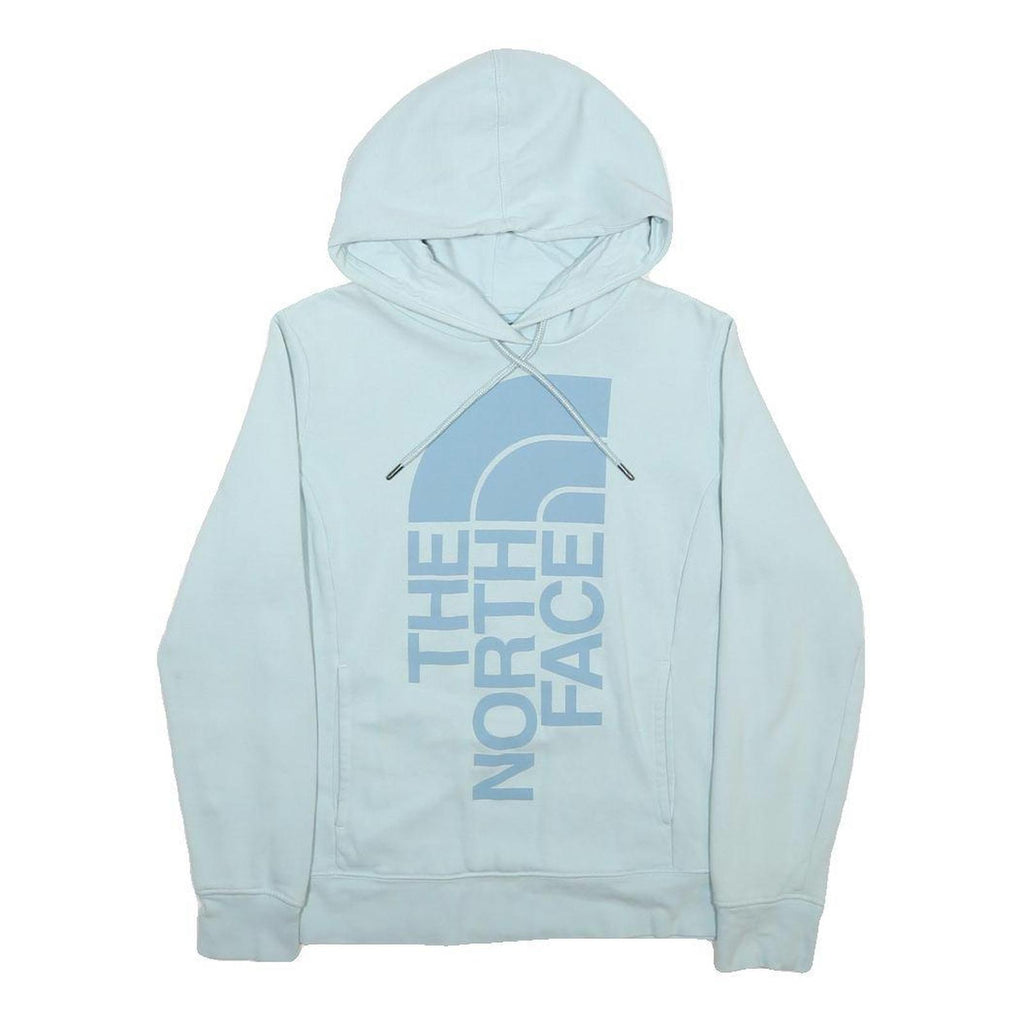 THE NORTH FACE Womens Blue Hoodie S Cotton Blend Pullover Casual Lightweight