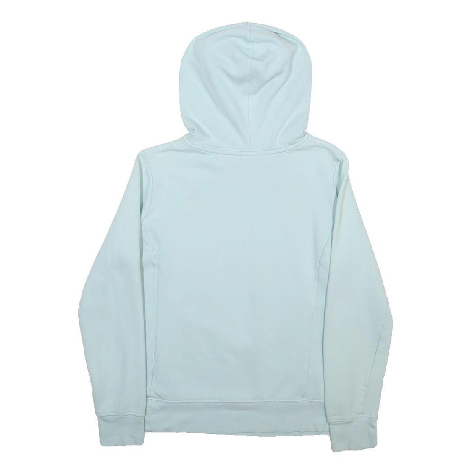 THE NORTH FACE Womens Blue Hoodie S Cotton Blend Pullover Casual Lightweight