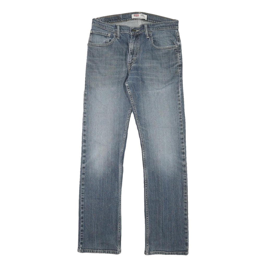 LEVI'S 505 Mens Jeans Blue Regular Straight Denim Medium W30 L31 Classic Cotton