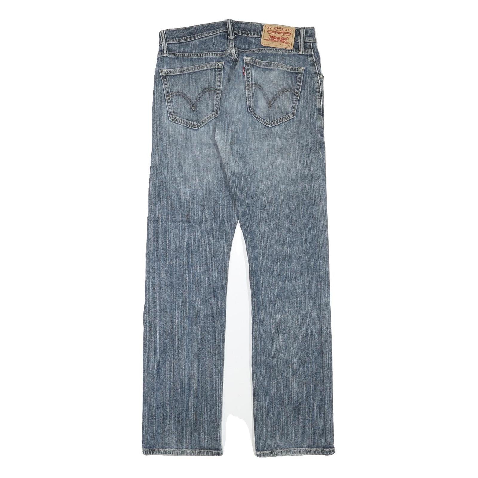 LEVI'S 505 Mens Jeans Blue Regular Straight Denim Medium W30 L31 Classic Cotton