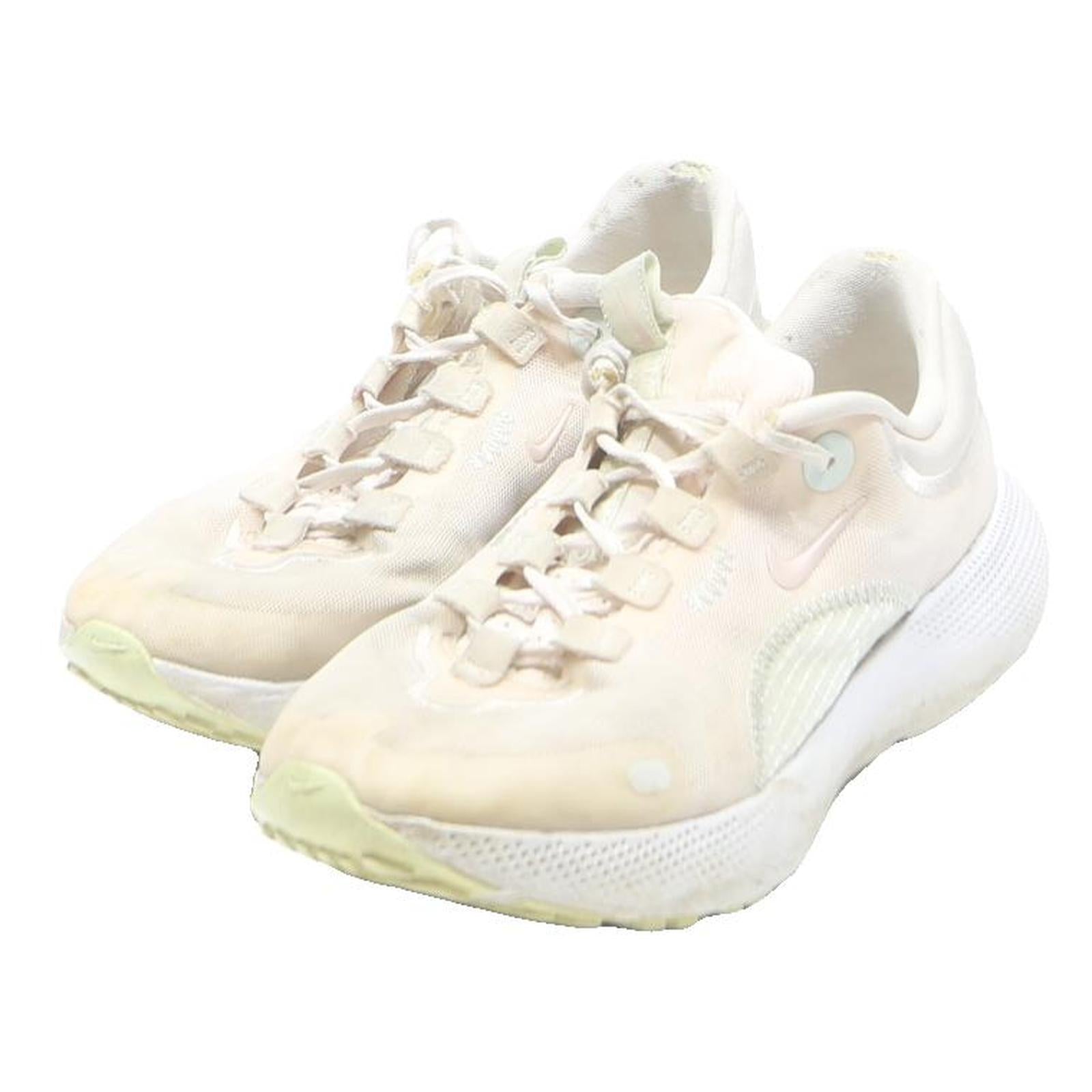 NIKE Womens Low Top Trainers White Synthetic UK 4 Lightweight Comfort Fit