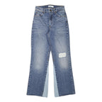 SANDRO Womens Relaxed Jeans Blue Denim Cotton Blend W24 L28 Patch Detail