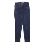 LEVI'S 721 Womens Jeans Blue Slim Skinny Denim Medium W25 L25 Stretch Zip Fasten