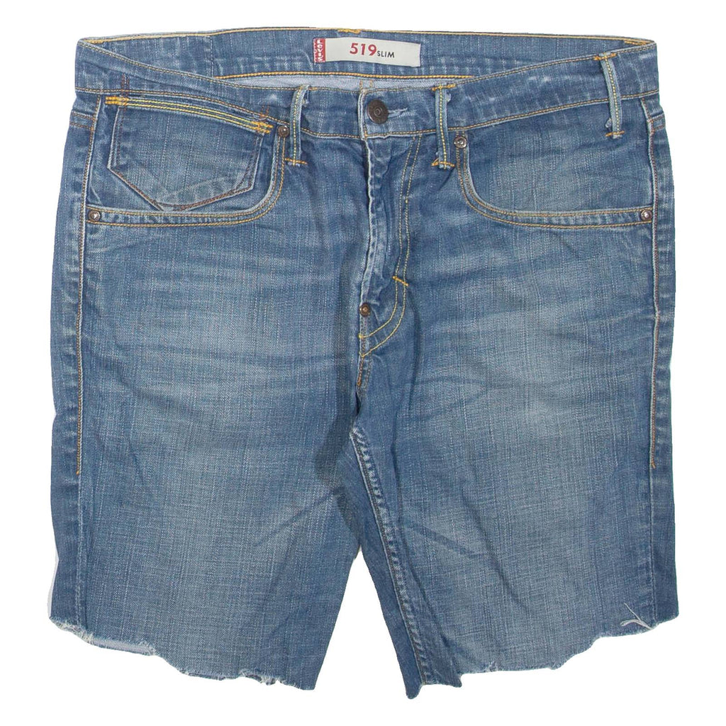 LEVI'S 519 Womens Denim Shorts Blue Slim M W34