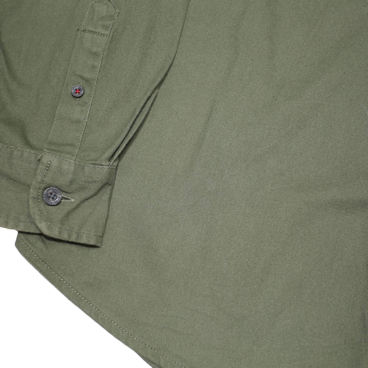 WRANGLER Mens Green Cotton Blend Shirt L Long Sleeve Utility Casual