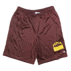 CHAMPION Mens Shorts Maroon M W30 Mesh MMA Logo Casual Athletic