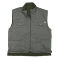 ESSE EMME Mens Grey & Dark Green Zip Jacket L Polyester Blend Pockets Casual