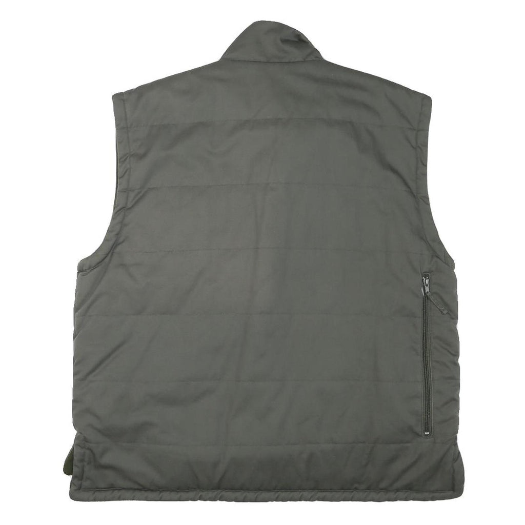 ESSE EMME Mens Grey & Dark Green Zip Jacket L Polyester Blend Pockets Casual