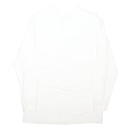 DICKIES Mens White Long Sleeve Crew Neck Cotton Blend T-Shirt XL Pocket