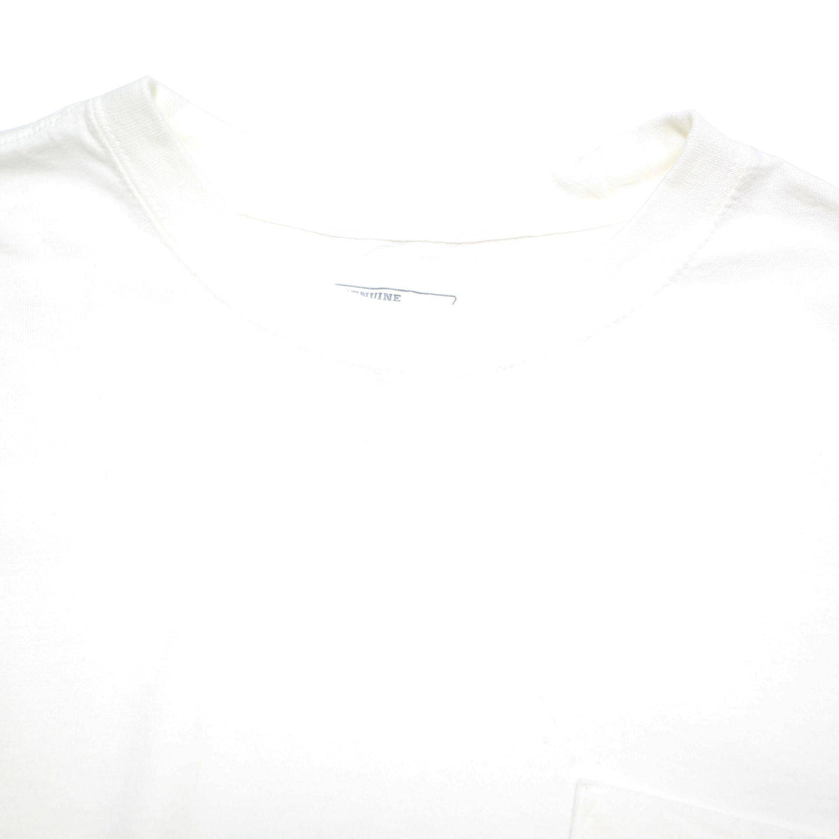 DICKIES Mens White Long Sleeve Crew Neck Cotton Blend T-Shirt XL Pocket
