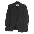 BLASER Womens Black Wool Classic Jacket M Button Closure Plain Stylish