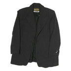 BLASER Womens Black Wool Classic Jacket M Button Closure Plain Stylish