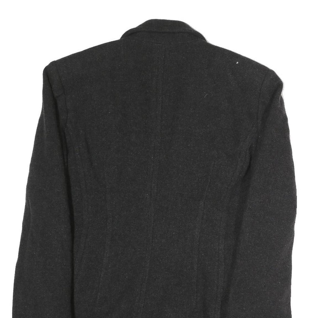 BLASER Womens Black Wool Classic Jacket M Button Closure Plain Stylish