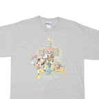 DISNEY Mens Grey Cotton Blend Graphic T-Shirt M Short Sleeve Crew Neck