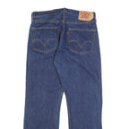 LEVI'S 501 Mens Jeans Blue Regular Straight Denim Medium W33 L30 Classic Button