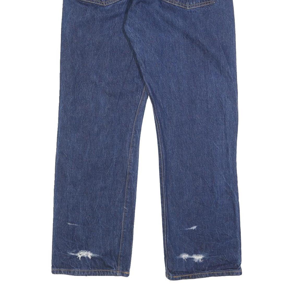 LEVI'S 501 Mens Jeans Blue Regular Straight Denim Medium W33 L30 Classic Button