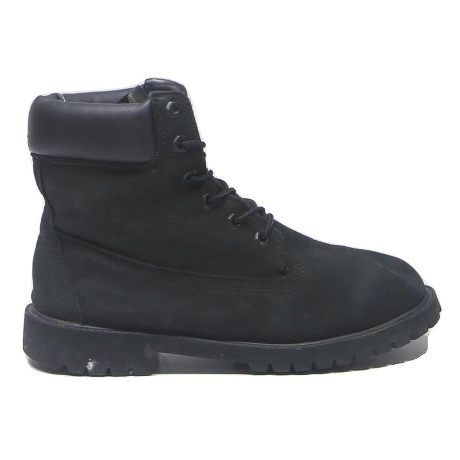TIMBERLAND Womens Black Leather Lace-Up Ankle Boots UK 6.5 Durable Outdoor