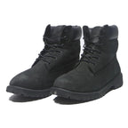 TIMBERLAND Womens Black Leather Lace-Up Ankle Boots UK 6.5 Durable Outdoor