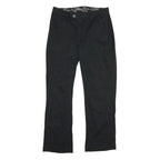 LEE Womens Cotton Blend Black Regular Fit Straight Leg Trousers W34 L30