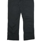 LEE Womens Cotton Blend Black Regular Fit Straight Leg Trousers W34 L30