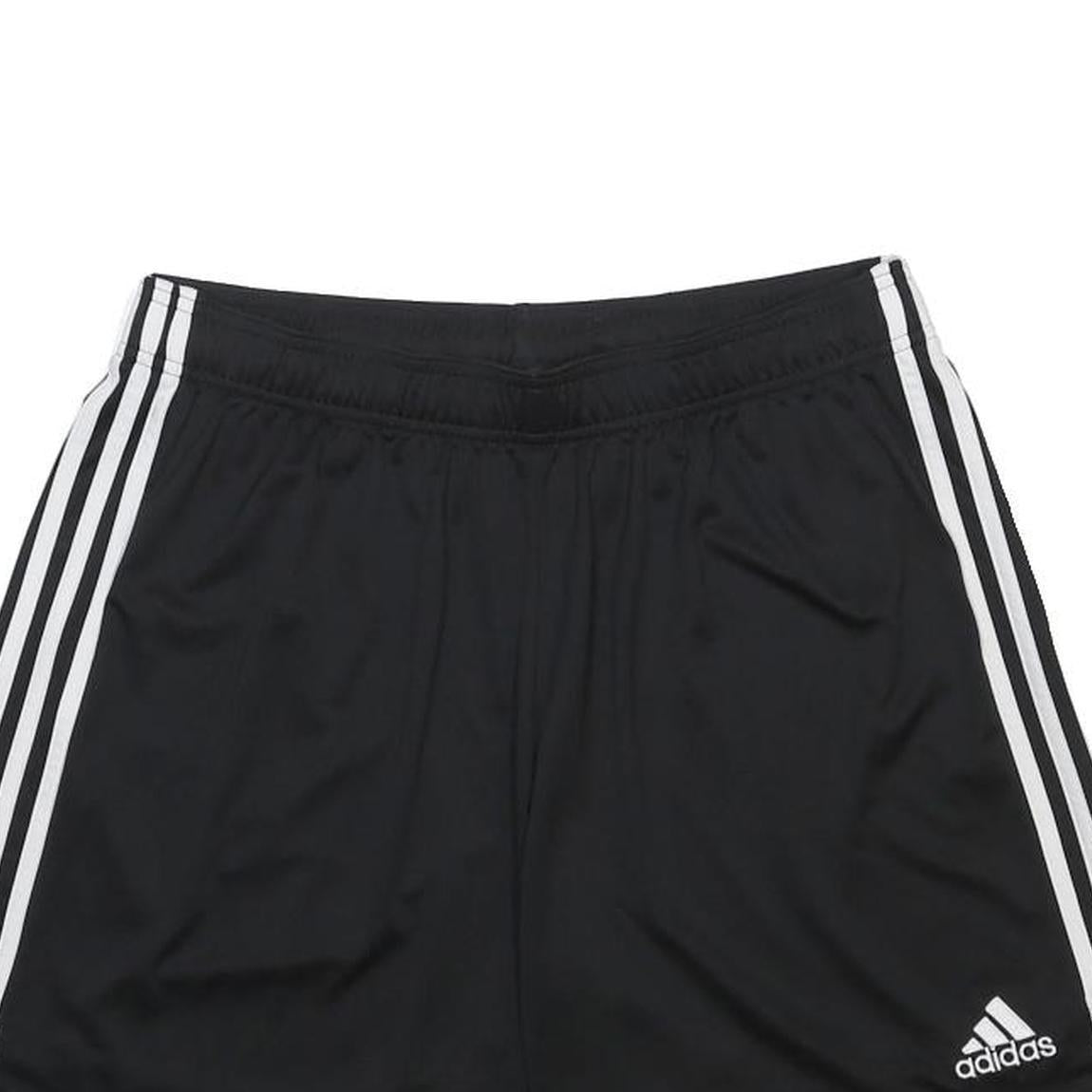 ADIDAS Mens Shorts Black & White Gym Sports XL W30 Lightweight Polyester