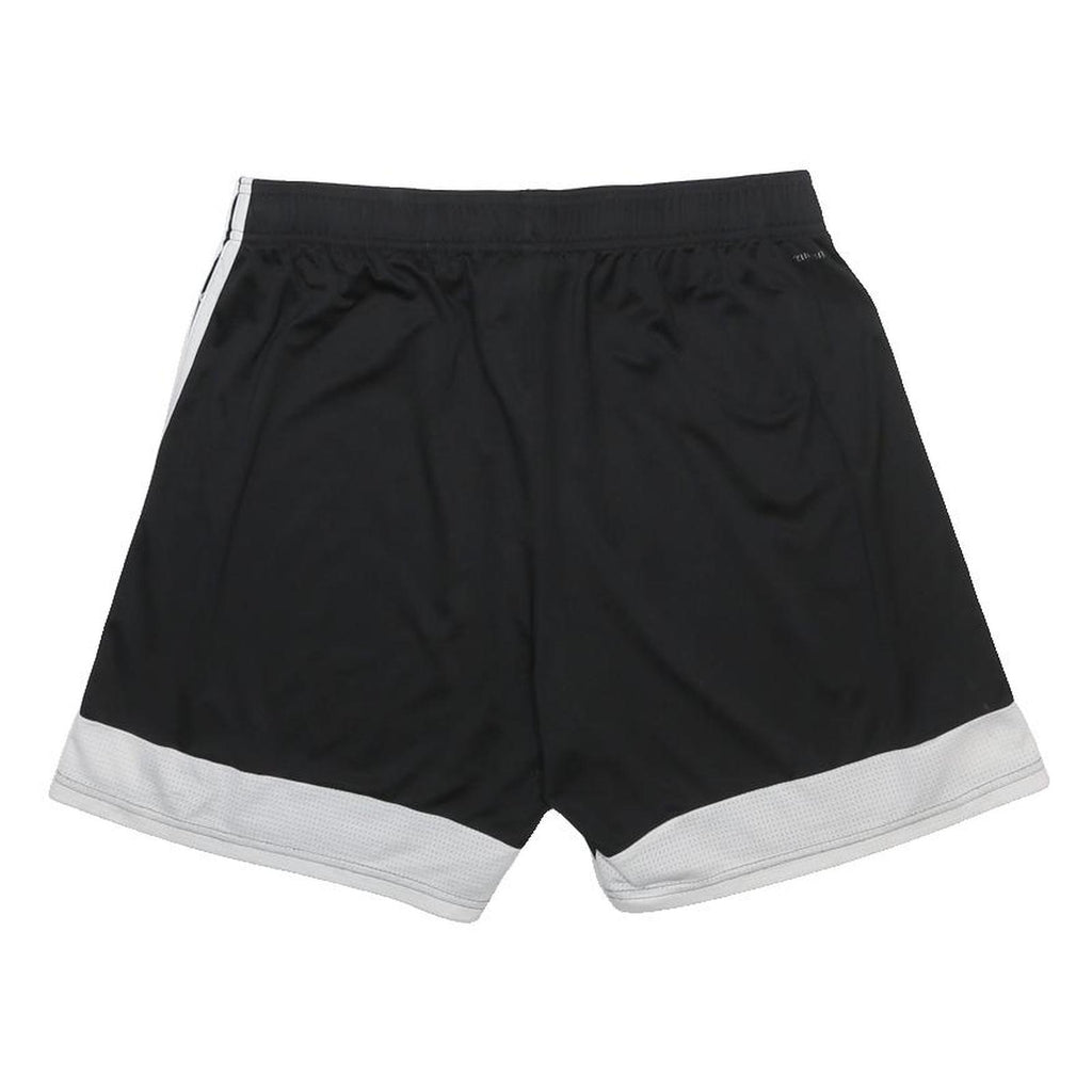 ADIDAS Mens Shorts Black & White Gym Sports XL W30 Lightweight Polyester