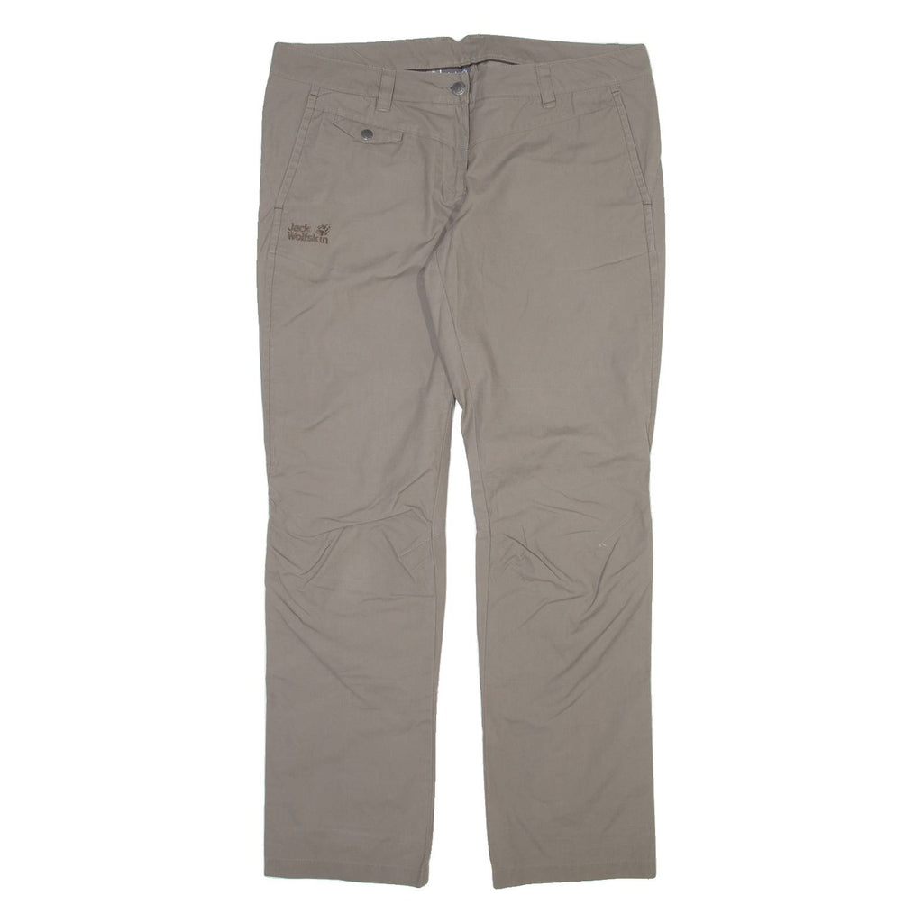JACK WOLFSKIN Womens Trousers Grey Slim Straight W36 L31
