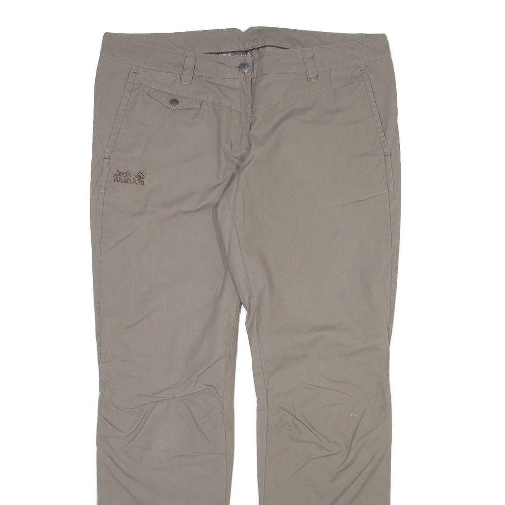JACK WOLFSKIN Womens Trousers Grey Slim Straight W36 L31