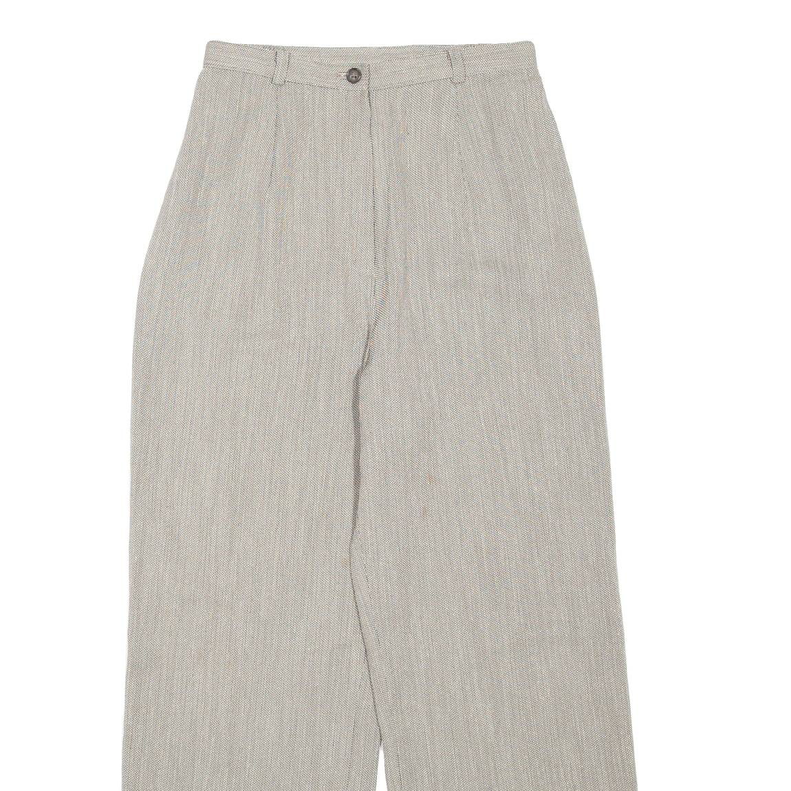 Womens Trousers Black Loose Wide-Leg W26 L27
