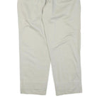 THE BEST Mens Cotton Blend Beige Regular Straight Trousers W34 L30 Casual