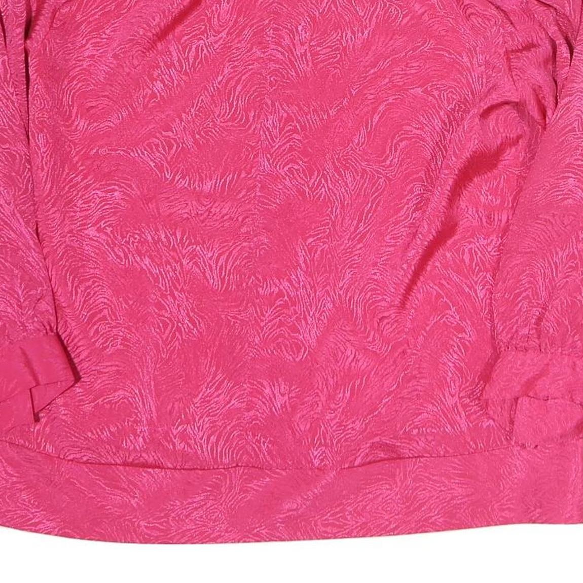 SPENGLER Womens Pink Printed Top Long Sleeve Round Neck L Stylish Elegant