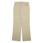 DICKIES Womens Trousers Beige Relaxed Straight W29 L30