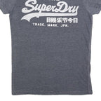 SUPERDRY Mens Grey Real Superdry Graphic T-Shirt S Short Sleeve Crew Neck
