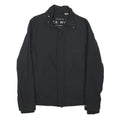 JACK WILLS Mens Black Jacket S Polyester Blend Plain Zip Lightweight Casual