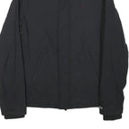 JACK WILLS Mens Black Jacket S Polyester Blend Plain Zip Lightweight Casual