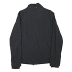 JACK WILLS Mens Black Jacket S Polyester Blend Plain Zip Lightweight Casual