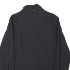 JACK WILLS Mens Black Jacket S Polyester Blend Plain Zip Lightweight Casual