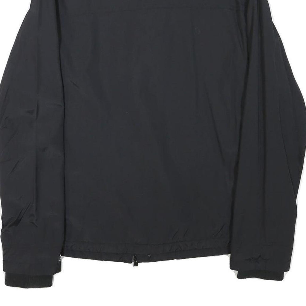 JACK WILLS Mens Black Jacket S Polyester Blend Plain Zip Lightweight Casual